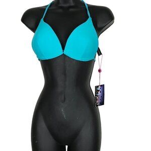 Nwt Southbeach  Bikini Top In Vibrant Blue Size S